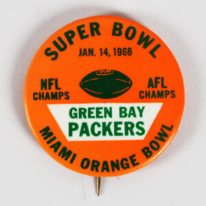 1968 Green Bay Packers Football Super Bowl ll Pinback Button