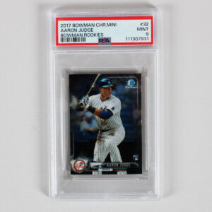 2017 Bowman Chrome Mini Aaron Judge Graded RC Card #32 Bowman Rookies - PSA 9