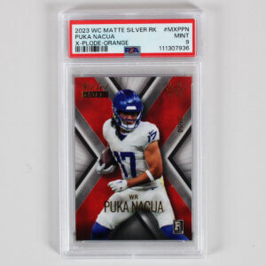 2023 WC Matte Silver RK Puka Nacua Graded RC Card #MXPPN X-Plode-Orange - PSA 9