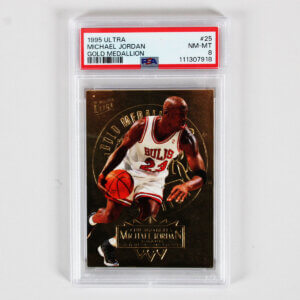 1995 Ultra Michael Jordan Graded Card #25 Gold Medallion - PSA 8
