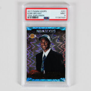 2017 Panini Hoops Kobe Bryant Graded RC Card #291 Teal Explosion - PSA 9