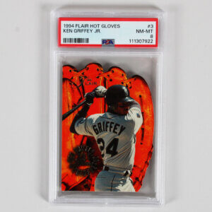 1994 Flair Hot Gloves Ken Griffey Jr. Graded Card #3 - PSA 8