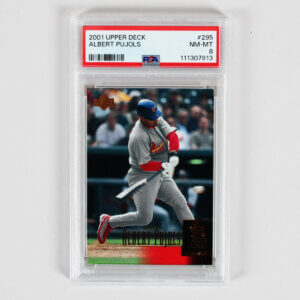 2001 Upper Deck Albert Pujols Graded RC Card #295 - PSA 8