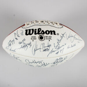 1986 Packers Team Signed Football (48 Sigs.) James Lofton, Forrest Gregg, etc. - COA JSA