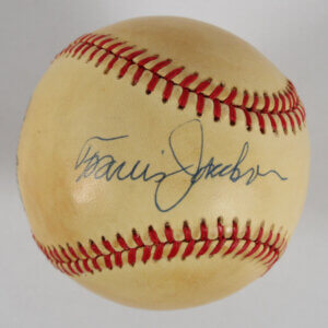 Travis Jackson Signed Baseball Giants - COA JSA