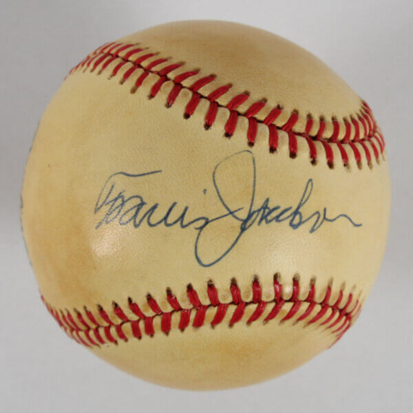 Travis Jackson Signed Baseball Giants - COA JSA