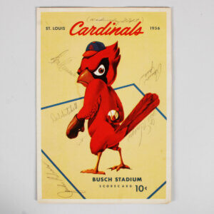 Jackie Robinson Signed Scorecard w/ Others - COA PSA/DNA
