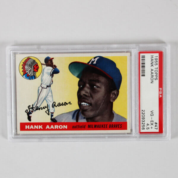 1955 Topps Hank Aaron Graded Card #47 - PSA 4.5