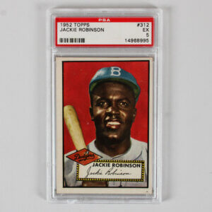 1952 Topps Jackie Robinson Graded Card #312 - PSA 5