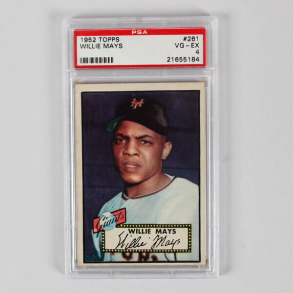 1952 Topps Willie Mays Graded Card #261 - PSA 4