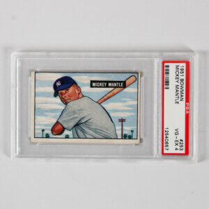 1951 Bowman Mickey Mantle Graded RC Card #253 - PSA 4 Rookie