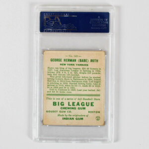 Image of the 1933 Goudey Babe Ruth Graded Card #149