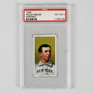 1909-11 T206 Willie Keeler Graded Card Portrait - PSA 4 Piedmont
