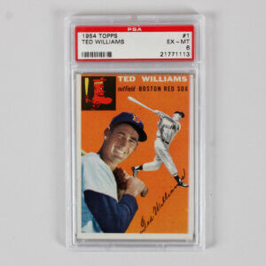 1954 Topps Ted Williams Graded Card #1 - PSA 6