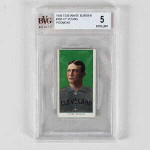 1909 T206 White Border Cy Young Graded Card #386 Piedmont - BGS 5