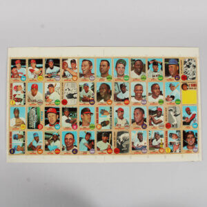 1968 Topps Baseball Color-Process Proof Sheet Featuring Nolan Ryan Rookie COA The Topps Vault