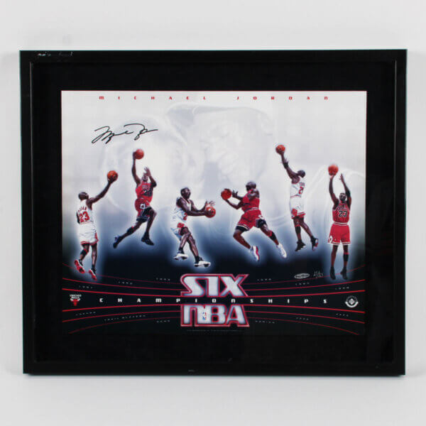 Michael Jordan Signed Photo Display LE 13/23 - COA UDA