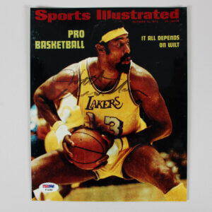 Wilt Chamberlain Signed Photo 8x10 Lakers - COA PSA/DNA