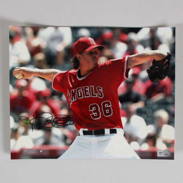 Jered Weaver Signed Photo 8x10 Angels - COA MLB