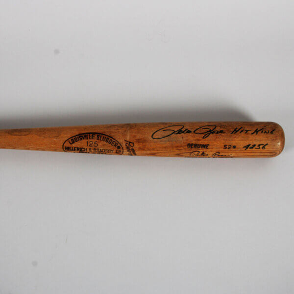 Pete Rose Signed Bat Reds - COA JSA