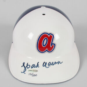 Hank Aaron Signed Batting Helmet Braves Full Size - COA UDA