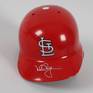 Mark McGwire Signed Batting Helmet Cardinals Full Size - COA MLB & Steiner Sports