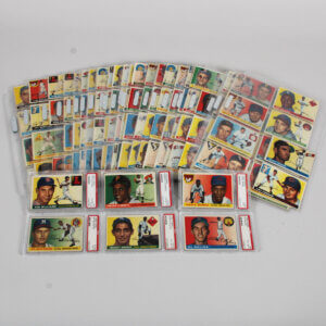 1955 Topps Baseball Complete Set (206) w/6 PSA Graded Cards -