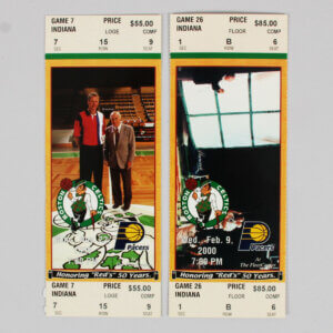 Boston Celtics Ticket Stub Lot (2) 1999 Season Paul Pierce vs. Pacers Reggie Miller