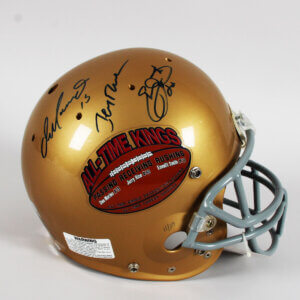 Dan Marino Signed Helmet w/ Jerry Rice & Emmitt Smith LE 11/30 - COA TRISTAR