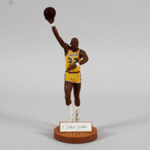 Kareem Abdul-Jabbar Signed Statue Lakers - COA