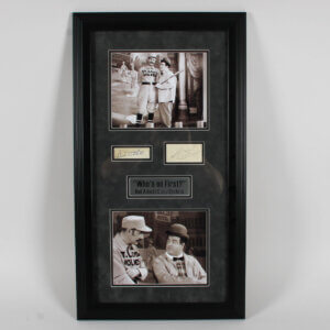 Bud Abbott & Lou Costello Signed Photo Display Who's on First? - COA BAS