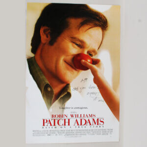 Patch Adams Signed Poster Movie Hunter Doherty - COA JSA