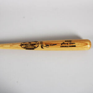 Hank Aaron Signed Bat Braves - COA JSA