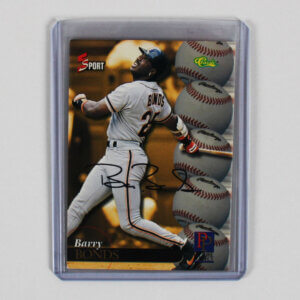 Barry Bonds Signed Card 1995 Classic Five Sport #193 - COA JSA