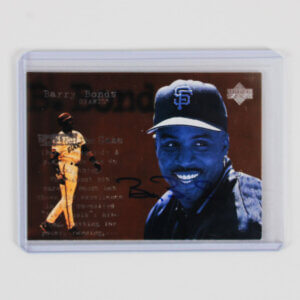 Barry Bonds Signed Card 1998 Upper Deck - COA JSA