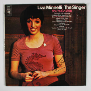 Liza Minnelli Signed Record Album The Singer, You're So Vain - COA JSA