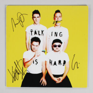 Walk the Moon Band Signed Record Album Talking is Hard (4) Nicholas Petricca, Sean Waugaman etc. - COA JSA