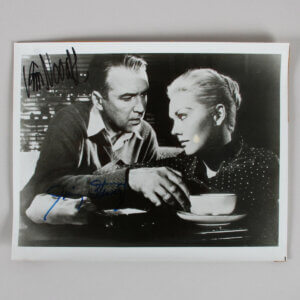Kim Novak & James Stewart Signed Photo 8x10 Vertigo - COA JSA