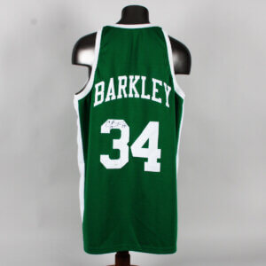 Charles Barkley Signed Jersey Leeds High School Green Wave LE 41/50 - COA JSA