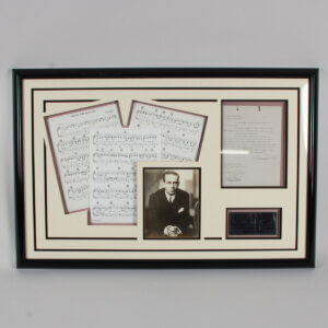 Cole Porter Signed Letter Display - COA JSA