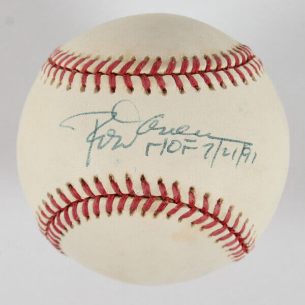 Rod Carew Signed Baseball Twins "HOF 7/21/91" - COA JSA