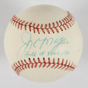 Joe Morgan Signed Baseball Reds Inscribed Hall of Fame 1990 - COA JSA