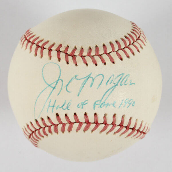 Joe Morgan Signed Baseball Reds Inscribed Hall of Fame 1990 - COA JSA