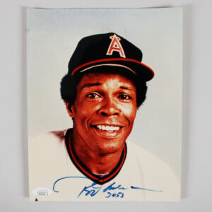 Rod Carew Signed Photo 8x10 Twins "3053" - COA JSA