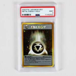 2000 Pokemon Pocket Monsters Japanese NEO Metal Energy Holo Graded Card PSA 9