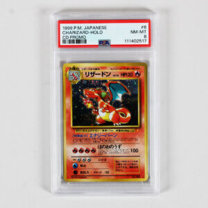 1999 Pokemon Pocket Monsters Japanese Charizard Holo CD Promo Graded Card #6 PSA 8