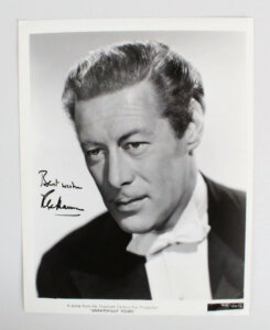 Rex Harrison Signed Photo 8x10 - COA JSA