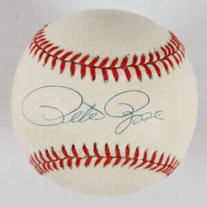 Pete Rose Signed Baseball Reds - COA JSA