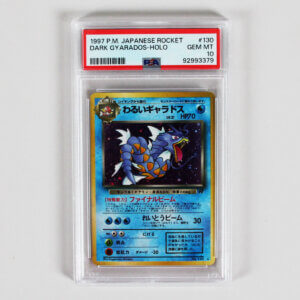 1997 P.M. Japanese Rocket Dark Gyarados Graded Card #130 Holo - PSA 10