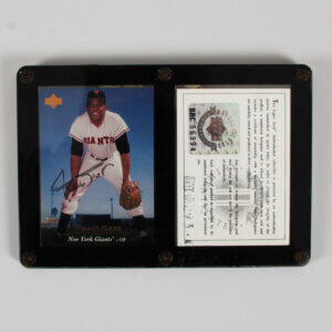 Willie Mays Signed Card Giants 1995 Upper Deck #AC2 Autograph Exchange - COA UDA